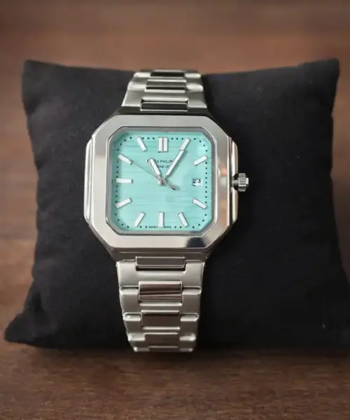 Patek Philppe Men Wrist Watch Cyan/Green Cubitus